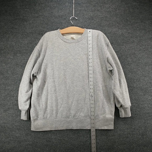 Terra & Sky Women's Pullover Sweatshirt Gray Plus Size 0X 14W Heather Crew Neck - Picture 10 of 12